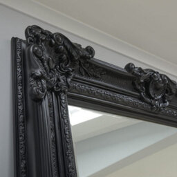 The Online Mirror Shop Decorative Mirror Belgravia Grand Rectangular Shape With Black Frame- H 223Cmxw 142Cmxd 11Cm For Hanging In Bedroom Or Living Room - thumbnail 2