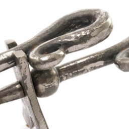 Hill Interiors Pewter Crook Handle Hearth Tidy Antique Silver (9Cm X 13Cm X 37Cm) - thumbnail 2