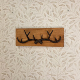 Garden Troughs and Planters Wall Mounted Cast Iron Antler Coat Hooks - thumbnail 2