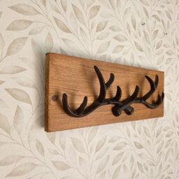 Garden Troughs and Planters Wall Mounted Cast Iron Antler Coat Hooks - thumbnail 1