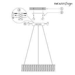 Pagazzi Lighting Pagazzi Dilan Chrome Led Suspension Pendant - thumbnail 7