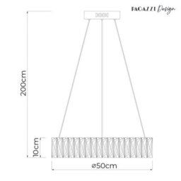 Pagazzi Lighting Pagazzi Dilan Chrome Led Suspension Pendant - thumbnail 6