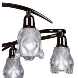 Luminosa Lighting Luminosa Amel Telescopic Convertible To Semi Flush 6 Light L1/sgu10, Black Chrome - thumbnail 6