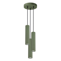 Sollux Lighting Karbon Aluminum Olive Green 3 Lights Minimalist Pendant Ceiling Light - thumbnail 2
