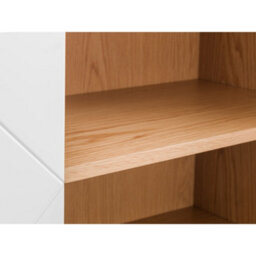 Oakham Premium Morven 4 Door Cabinet In White And Oak - thumbnail 7