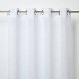 GoodHome Yena White Plain Daylight Eyelet Voile Curtain (W)140Cm (L)260Cm, Single - thumbnail 1