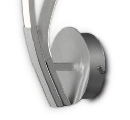 Luminosa Lighting Luminosa Corinto Wall Light, 12W Led, 3000K, 960Lm, Silver Chrome - thumbnail 3