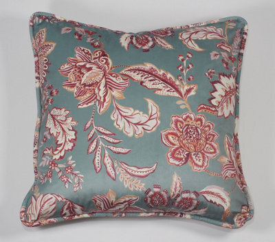 Esselle Home Kashmir Jacobean Teal/raspberry Cushion - image 1