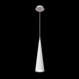 Luminosa Lighting Luminosa Nevill Slim Ceiling Pendant Lamp White, 1 Light, Gu10 - thumbnail 2