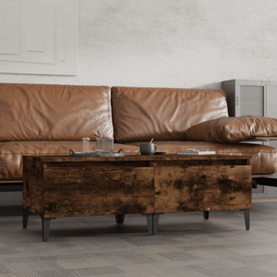Berkfield Side Tables 2 Pcs Smoked Oak 50X46X35 Cm Engineered Wood - image 1