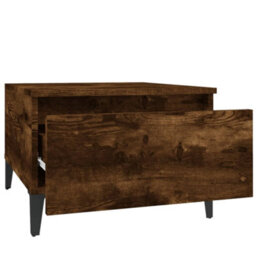 Berkfield Side Tables 2 Pcs Smoked Oak 50X46X35 Cm Engineered Wood - thumbnail 8