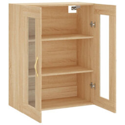 Berkfield Wall Mounted Cabinet Sonoma Oak 69.5X34X90 Cm - thumbnail 6