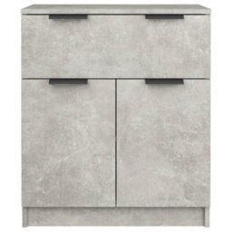 Berkfield Sideboard Concrete Grey 60X30X70 Cm Engineered Wood - thumbnail 5