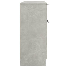 Berkfield Sideboard Concrete Grey 60X30X70 Cm Engineered Wood - thumbnail 6