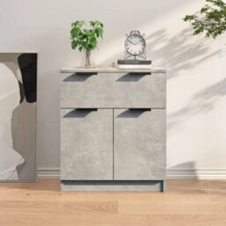Berkfield Sideboard Concrete Grey 60X30X70 Cm Engineered Wood - thumbnail 1