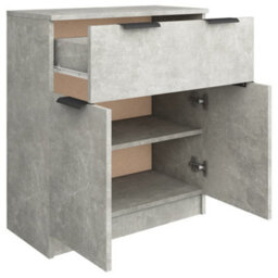 Berkfield Sideboard Concrete Grey 60X30X70 Cm Engineered Wood - thumbnail 7