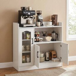 Kitchen Sideboard Cupboard 3 Door Storage Cabinet Unit - thumbnail 6