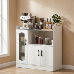 Kitchen Sideboard Cupboard 3 Door Storage Cabinet Unit - thumbnail 5