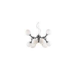 Ideal Lux Luminosa Nodi Bianco 9 Light Small Molecular Ceiling Pendant Chrome, E14