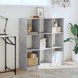 Berkfield Bookcase Concrete Grey 102X32X108 Cm Engineered Wood - thumbnail 3