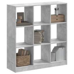 Berkfield Bookcase Concrete Grey 102X32X108 Cm Engineered Wood - thumbnail 1