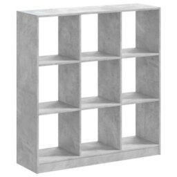 Berkfield Bookcase Concrete Grey 102X32X108 Cm Engineered Wood - thumbnail 2