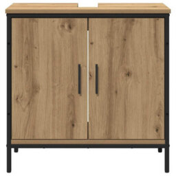 Walplus Bathroom Furniture Set With Storage 2 Pcs Brown 60 X 30 X 60 Cm - thumbnail 8