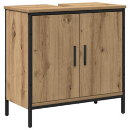 Walplus Bathroom Furniture Set With Storage 2 Pcs Brown 60 X 30 X 60 Cm - thumbnail 6