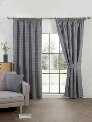 Sundour Aztec Pencil Pleat Curtains Curtain Pair - image 1