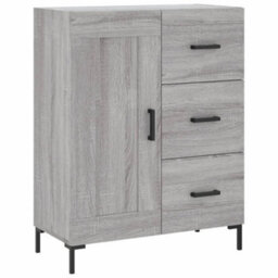 Berkfield Highboard Grey Sonoma 69.5X34X180 Cm Engineered Wood - thumbnail 7