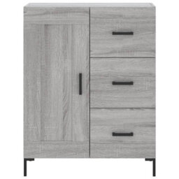 Berkfield Highboard Grey Sonoma 69.5X34X180 Cm Engineered Wood - thumbnail 8