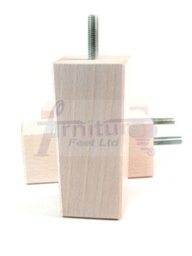 L&F 4X Replacement Furniture Legs Solid Wood 110mm High Sofas Chairs Settee Cabinets Legs M8 Tsp2055 - thumbnail 7