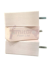 L&F 4X Replacement Furniture Legs Solid Wood 110mm High Sofas Chairs Settee Cabinets Legs M8 Tsp2055 - thumbnail 5