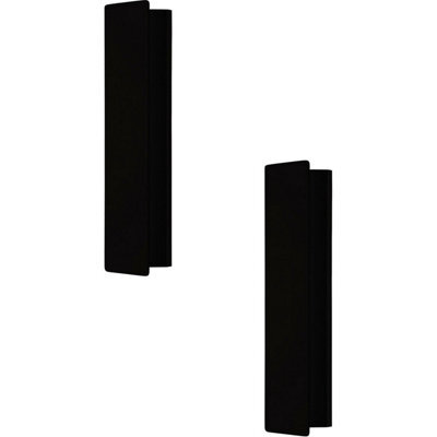 Stylish 2 Pack Black Led Wall Lights With Aluminium Steel Enclosure - image 1