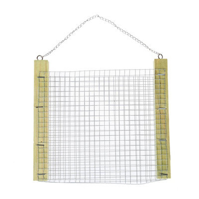 Homescapes Set Of 2 Wooden Hanging Bird Feeder With Chain - image 1