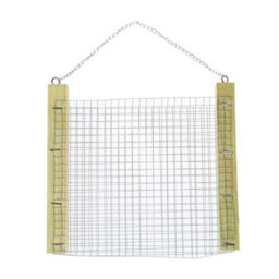 Homescapes Set Of 2 Wooden Hanging Bird Feeder With Chain - thumbnail 1