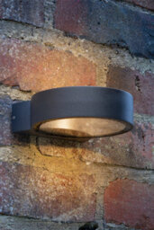 DAR Reon Outdoor Wall Light Matt Grey Glass Ip65 Led - thumbnail 4