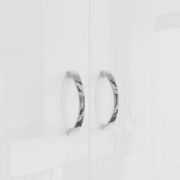 Fwstyle Chilton 2 Door Double Wardrobe White Gloss Scratch Resistant (H) 181.1 (W) 80 (D) 50Cm - thumbnail 8
