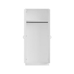 Fwstyle Chilton 2 Door Double Wardrobe White Gloss Scratch Resistant (H) 181.1 (W) 80 (D) 50Cm - thumbnail 6