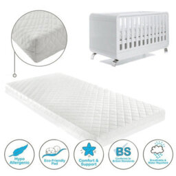 TheWhiteWater Limited Baby Travel Cot Mattress Sheet, Newborn Crib Travel Bed Mattress - 100 X 70 X 7.5 Cm - thumbnail 6