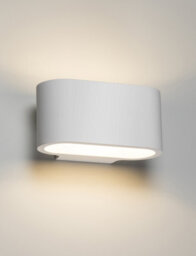 Luminosa Lighting Luminosa G9 Curved Up And Down Plaster Wall Light 180mm 230V Ip20 40W - thumbnail 1