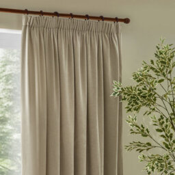 Yard Heavy Chenille Velvet Room Darkening Pencil Pleat Curtain Pair Linen (W)229Cm X (D)229Cm - thumbnail 2