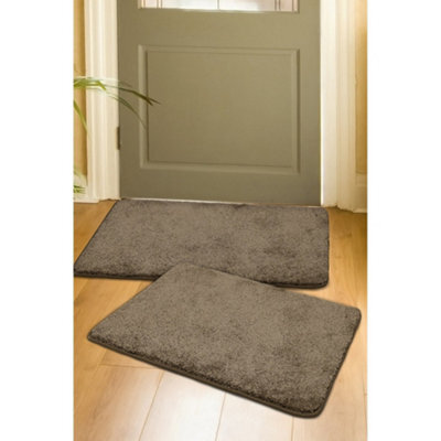 Melrose Relay Classic Mixed Fibres Latte Indoor Area Mats 050/080Cm 2-Pack - image 1