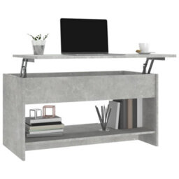 809651 Vidaxl Coffee Table Concrete Grey 102X50X52,5 Cm Engineered Wood - thumbnail 4