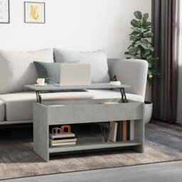 809651 Vidaxl Coffee Table Concrete Grey 102X50X52,5 Cm Engineered Wood - thumbnail 1