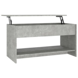809651 Vidaxl Coffee Table Concrete Grey 102X50X52,5 Cm Engineered Wood - thumbnail 2