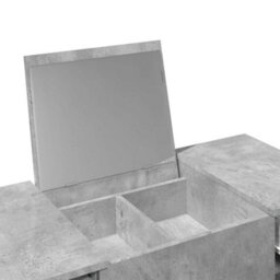Walplus Dressing Table With Mirror Concrete Grey 100X45X76 Cm - thumbnail 8