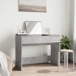 Walplus Dressing Table With Mirror Concrete Grey 100X45X76 Cm - thumbnail 3