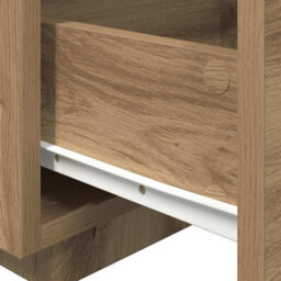 Berkfield Modern Bedside Cabinet With Led Lights Artisan Oak 40X39X37 Cm - thumbnail 9