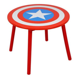 Disney Marvel Avengers Table And Stools Set, 15mm Mdf, Pine Wood, Multicolour, Table: W60 X D60 X 48Cm, Stools: W28 X D28 X H28Cm - thumbnail 3